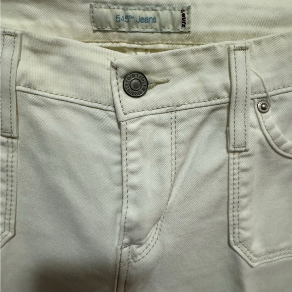 Levi’s - 545 Jeans - White Capri Jeans - size 8 - Picture 6 of 6